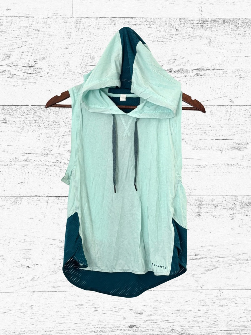 Under Armour Women's Mint & Teal Hooded Muscle Tank
